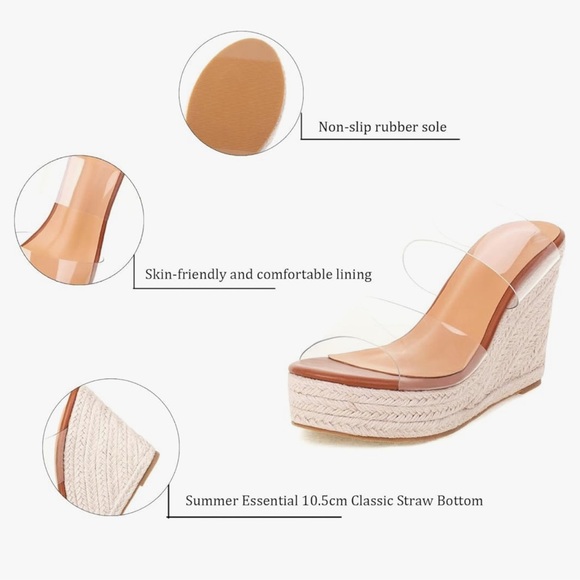 VARECOLA Women Slip On Espadrille Platform Wedge size 6 - Picture 4 of 9